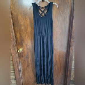 Maurices Black Crisscross Maxi Dress